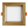Süvistatav LED valgusti SQUARE WOODLINE 120x120 6W IP20 4000K 558lm Tamm