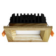 Recessed LED light SQUARE WOODLINE 90x90 3W IP20 3000K 187lm Ash
