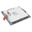 Recessed downlight SQUARE 12W IP40 4000K 1100lm silver