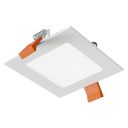 Įleidžiamas kvadratinis prožektorius 3W IP40 3000K 280 lm standartinė balta