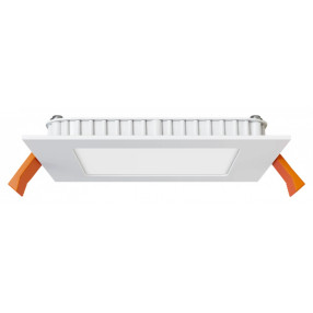 Įleidžiamas kvadratinis šviestuvas 6W IP40 3000K 550lm standartinė balta
