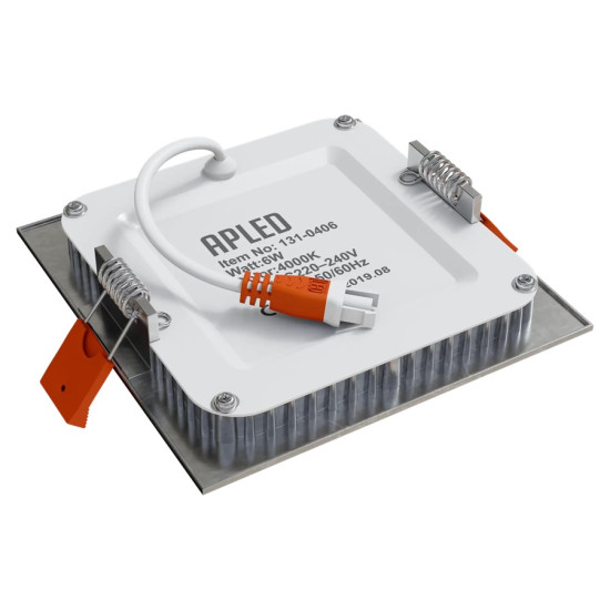 Iebūvējams gaismeklis SQUARE 6W IP40 3000K 550lm standarta matēts hroms Iebūvējams gaismeklis SQUARE 6W IP40 3000K 550lm standarta matēts hroms