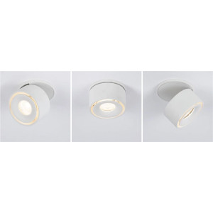 Recessed luminaire matt white SPIRCLE