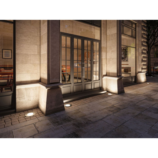 LED Recessed floor luminaire Durea IP67 round 213mm