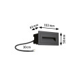 LED Exterior wall luminaire Long IP44