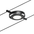 LED Cable system 5x280lm Black matt/Chrome ROUND MAC