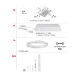 Wire system set 5x4,5W white matt MACLED