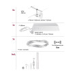 Cable system Chrome matt Sheela Basic Set