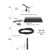 Cable system black matt Sheela Basic Set