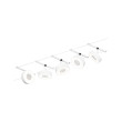 LED Cable system White matt/Chrome CIRCLE BASIC