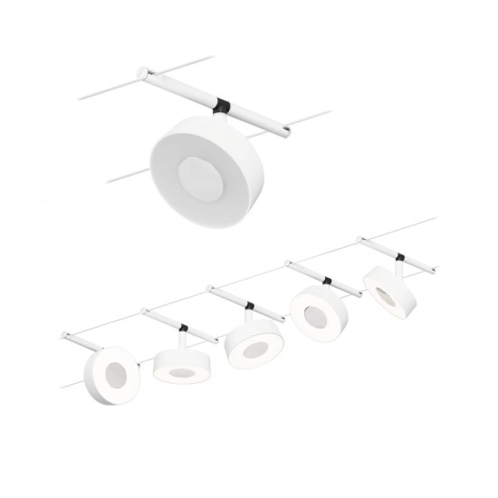 Individual Spot 400lm 5W 3000K White matt/Chrome CIRCLE BASIC