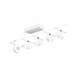 LED Cable system White matt/Chrome CIRCLE BASIC