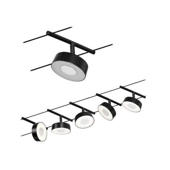 Individual Spot Black matt/Chrome CIRCLE BASIC