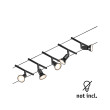 Wire system GU5,3 5x10W Matt black/Chrome SALT