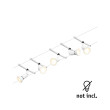 Wire system GU5,3 5x10W Matt white/Chrome SALT