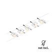 Wire system set 5x10W white  matt MAC II