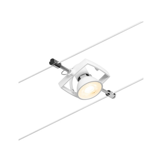 Wire system set 5x10W white  matt MAC II