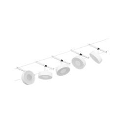 LED Cable system White matt/Chrome CIRCLE BASIC