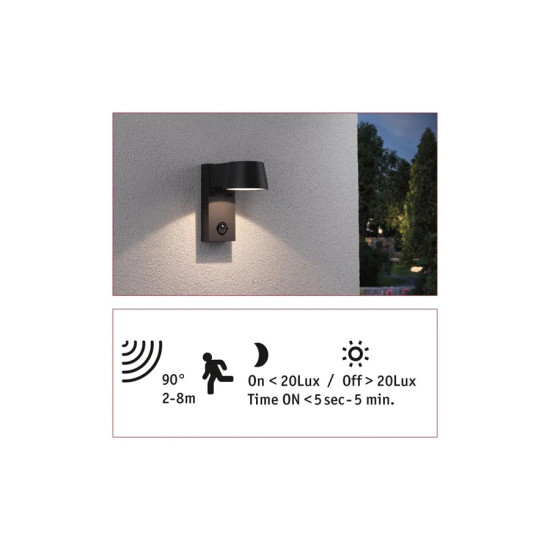 Exterior wall luminaire motion detector CAPEA