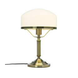 Table lamp antique opal glass DITMAR